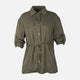 Women Double Pocket Long Shacket