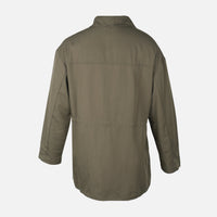 Women Double Pocket Long Shacket