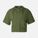 Women Oversized Hooded Shacket