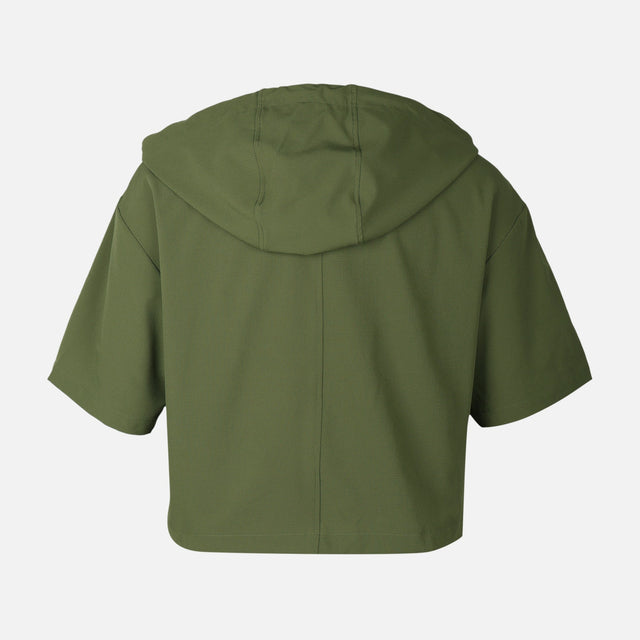 Women Oversized Hooded Shacket