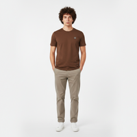 Men Jacquard Round Neck Short Sleeve T-Shirt