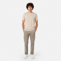 Men Structure T-Shirt Round Neck