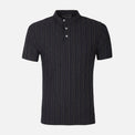 Men Structure T-Shirt Henley Neck