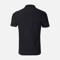 Men Structure T-Shirt Henley Neck
