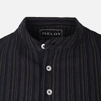 Men Structure T-Shirt Henley Neck