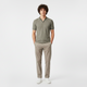 Men Structured Polo V-Neck Opening