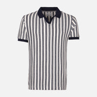 Men'S Striped Polo T-Shirt Short Sleeve