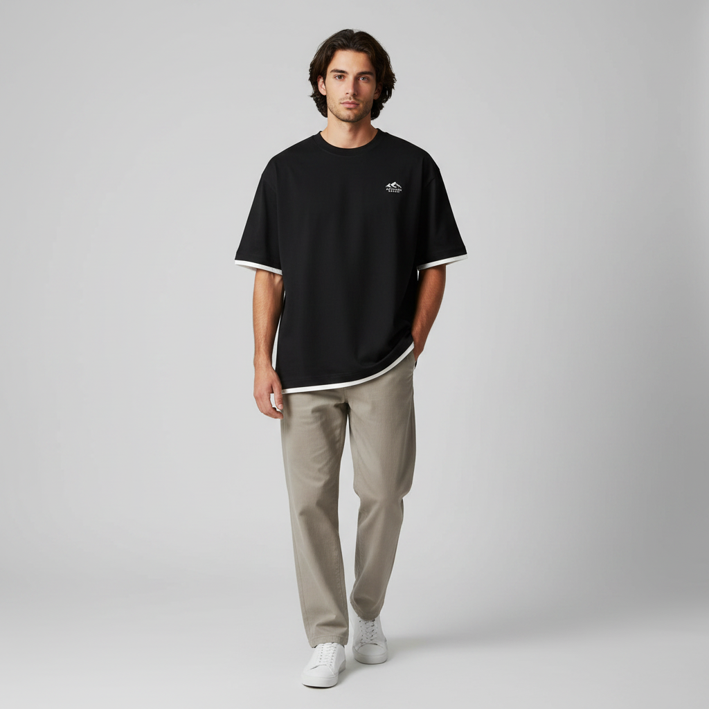 Men Short Sleeve T-Shirt Oversized