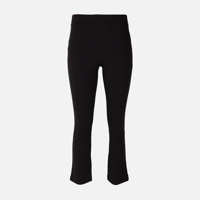 Women Cropped Flare Fit Jersey Pants