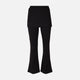 Women Wrap Flare Fit Jersey Pants With Skirt Overlay