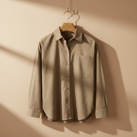 Women Linen Blend Oversized Shirt – Long Sleeve
