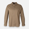Women Linen Blend Oversized Shirt – Long Sleeve