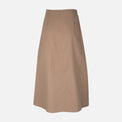 Women Linen Blend Maxi Skirt