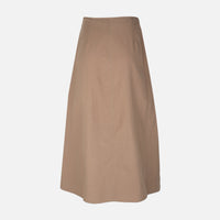 Women Linen Blend Maxi Skirt