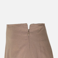 Women Linen Blend Maxi Skirt