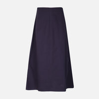 Women Linen Blend Maxi Skirt