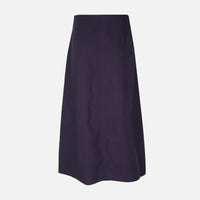 Women Linen Blend Maxi Skirt