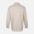 Women Linen Blend Striped Shirt