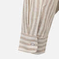 Women Linen Blend Striped Shirt