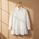 Women Poplin Oversized Button Tunic