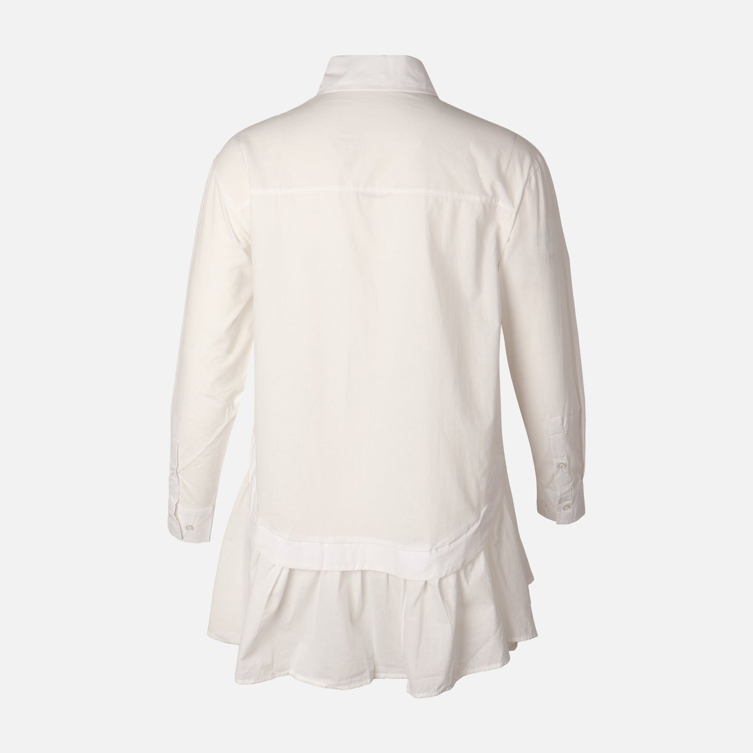 Women Poplin Oversize Button Tunic