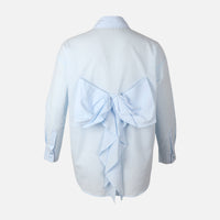 Women Poplin Oversize Butterfly Shirt