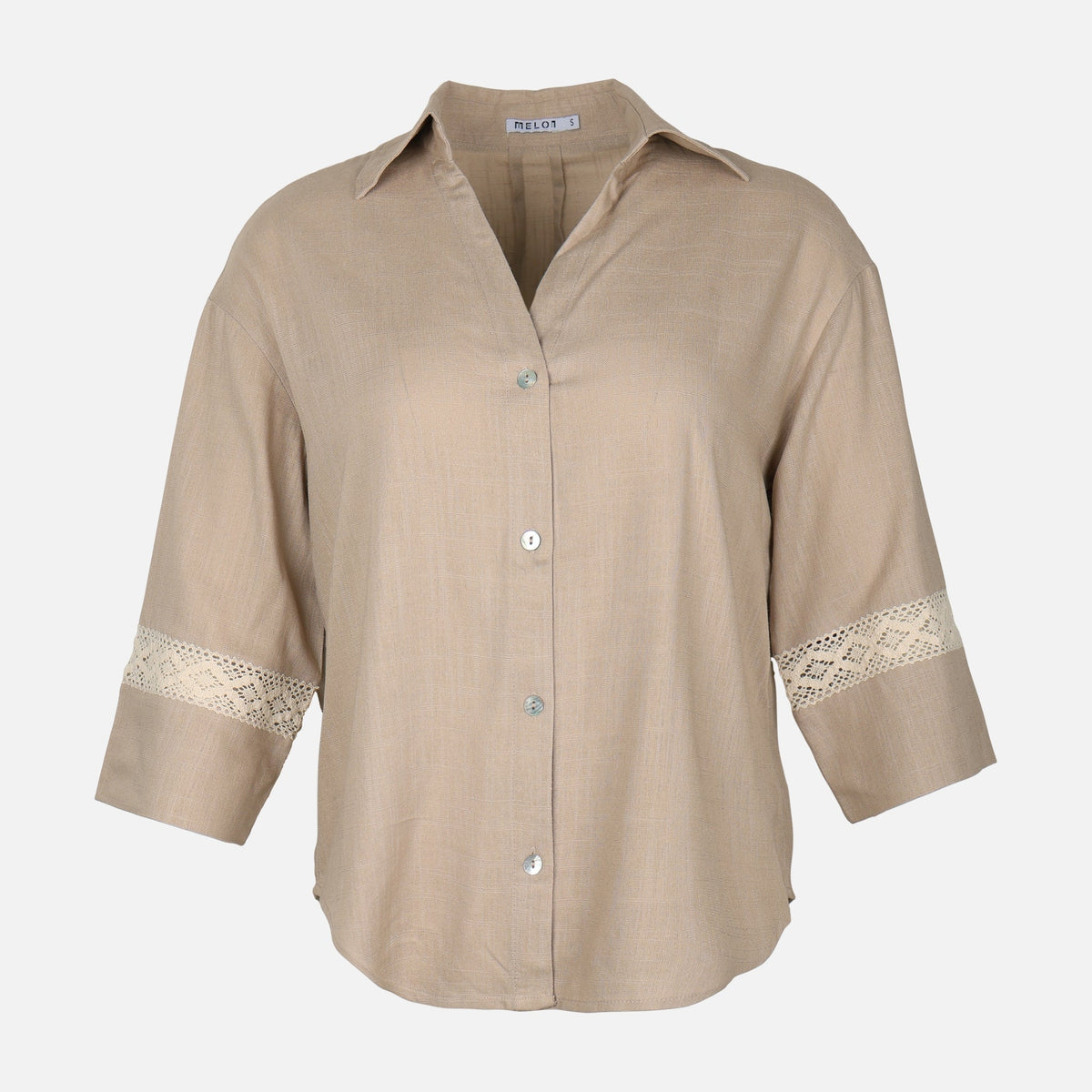 Women Lace Sleeve Shirt