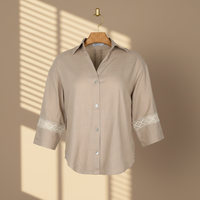 Women Lace Sleeve Shirt