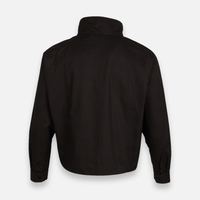 Women Woven Cropped Jacket With High Collar