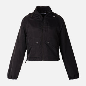 Women Woven Hooded Light Jacket