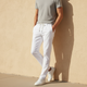 Men Linen Drawstring Trouser