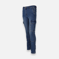 Men Stretch Denim Cargo Pant Slim Fit