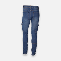 Men Stretch Denim Cargo Pant Slim Fit