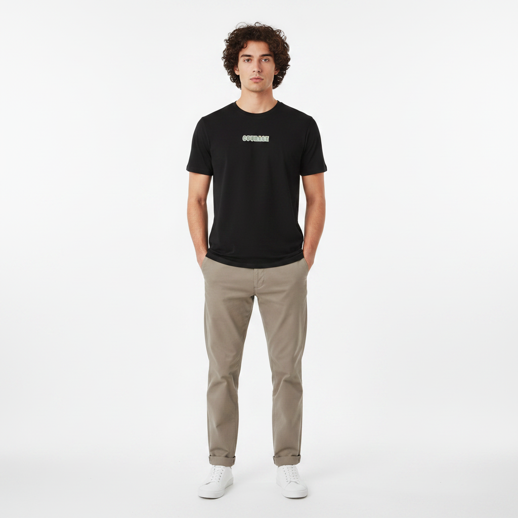 Men Round Neck Short Sleeve T-Shirt
