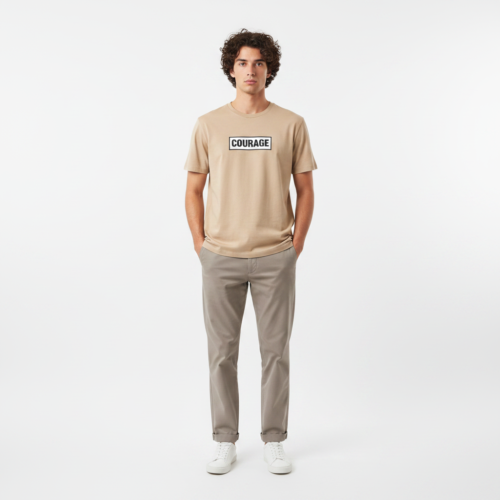 Men Round Neck Short Sleeve T-Shirt