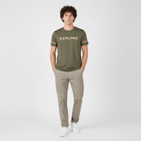 Men Round Neck Short Sleeve T-Shirt