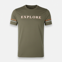 Men Round Neck Short Sleeve T-Shirt