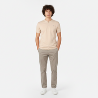 Men Pique Henley T-Shirt Short Sleeve