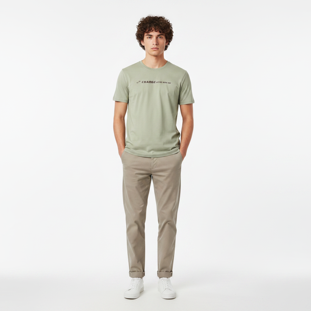 Men T-Shirt Round Neck