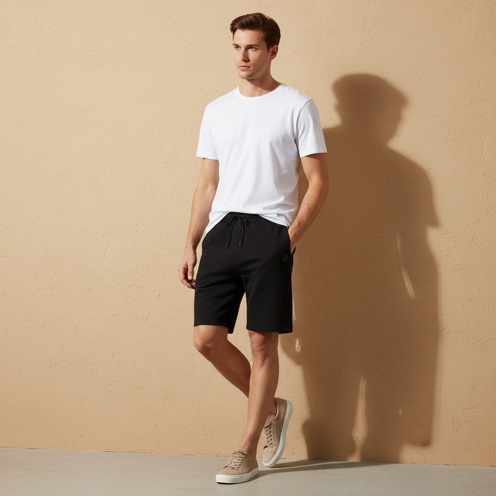 Men Basic Jogging Shorts Slim Fit