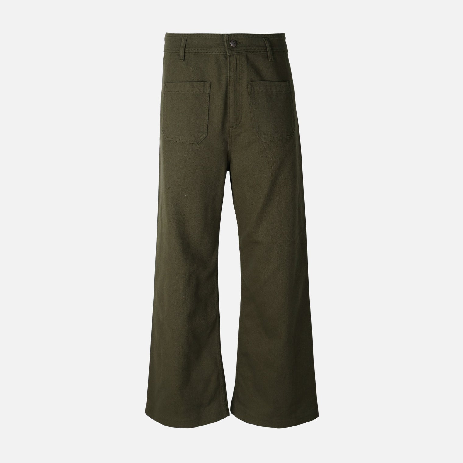 Womens Zw Patch Pocket Wide Leg Pants Jeans
