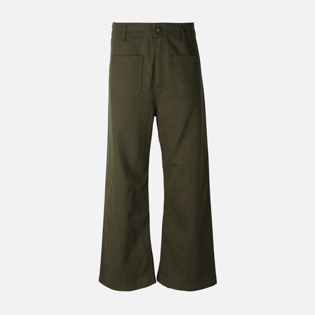 Womens Zw Patch Pocket Wide Leg Pants Jeans