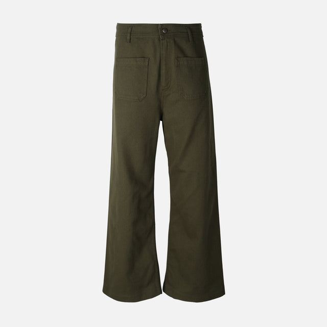Womens Zw Patch Pocket Wide Leg Pants Jeans