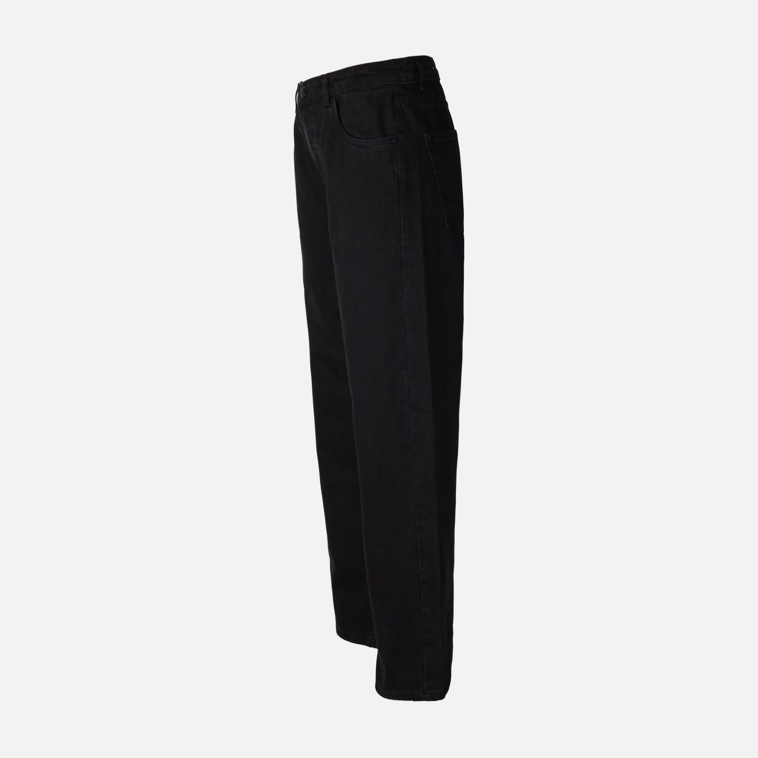 Womens Straight Mid Waist Pants Jeans
