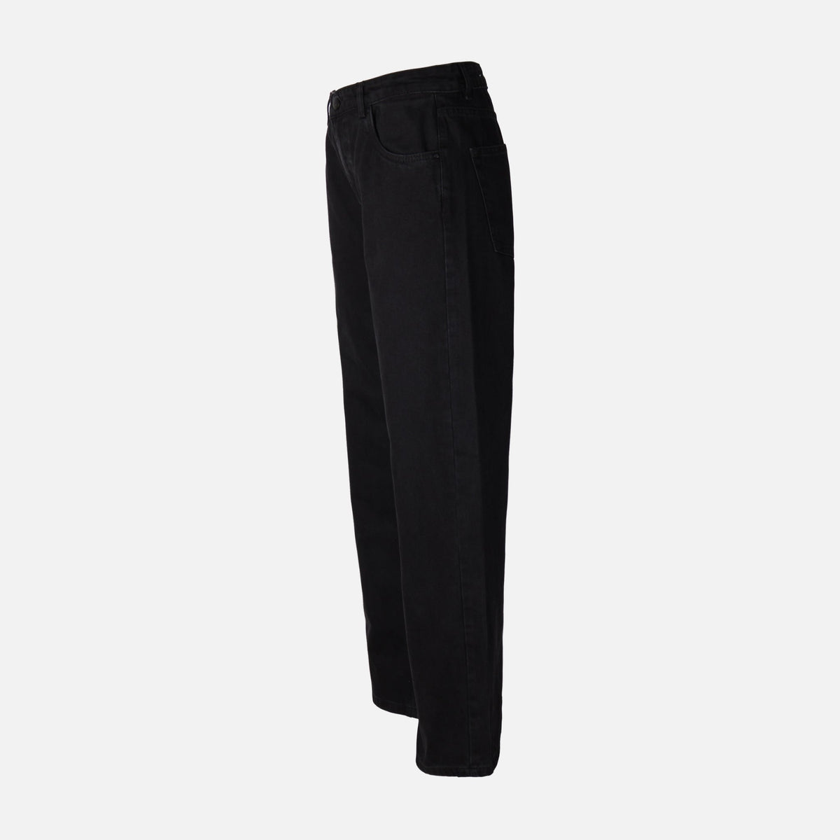 Womens Straight Mid Waist Pants Jeans