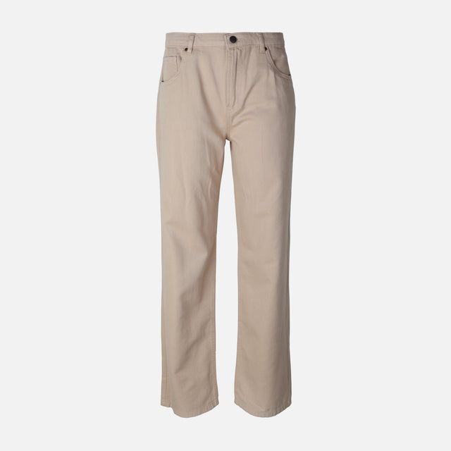 Womens Straight Mid Waist Pants Jeans