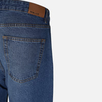 WOMEN WIDE LEG MID WAIST PANT JEANS