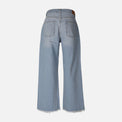 WOMEN WIDE LEG MID WAIST PANT JEANS