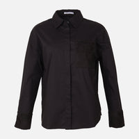 Women Oversize Lace Pocket Shirt