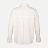 Women Oversize Lace Pocket Shirt